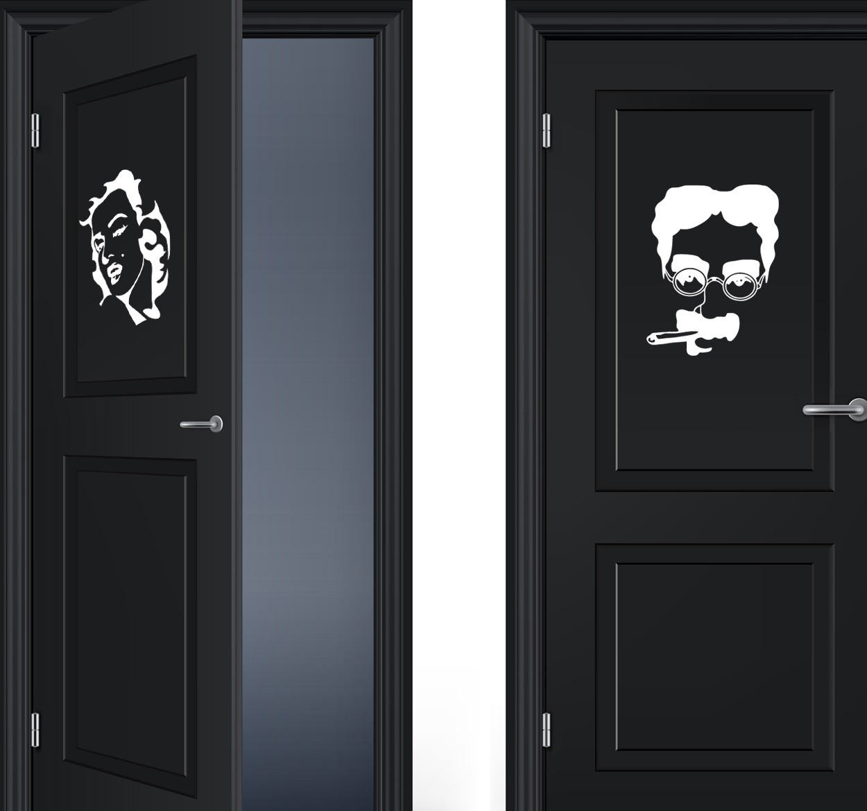 Marilyn groucho sticker toilet