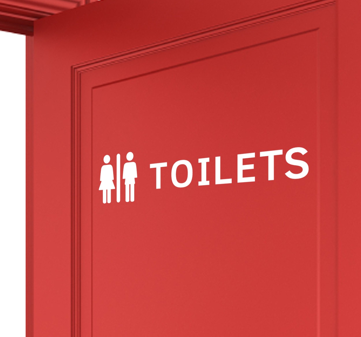 Adesivo Indicazione Bagno