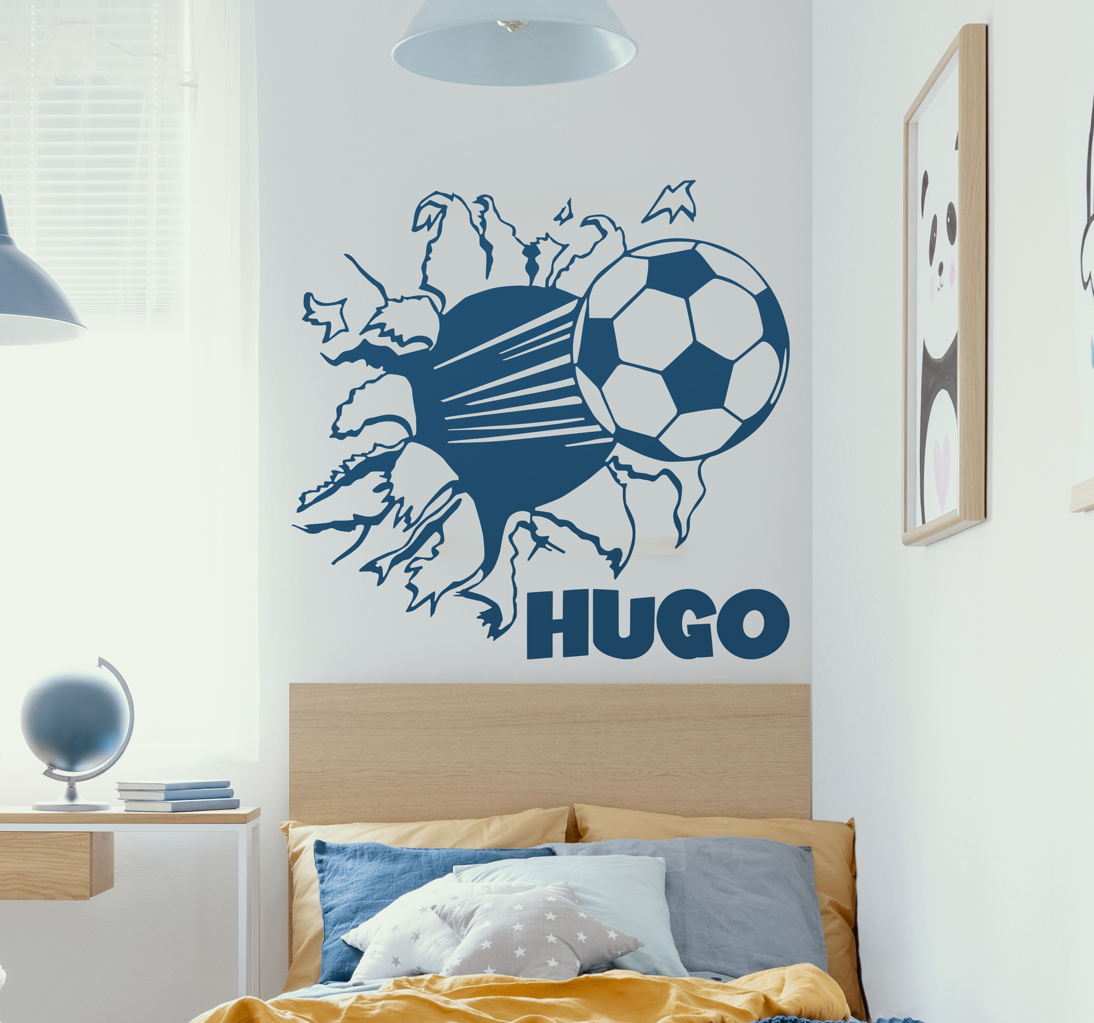 Personalisiertes Fußball Wandtattoo