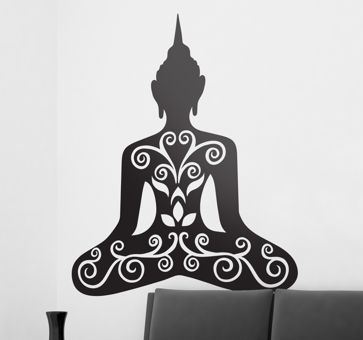 Adesivo Murale Buddha Floreale