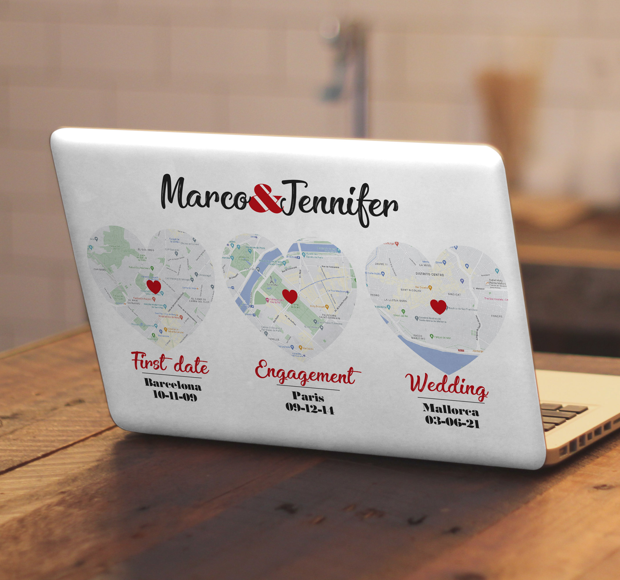 Laptopsticker speciale momenten locaties