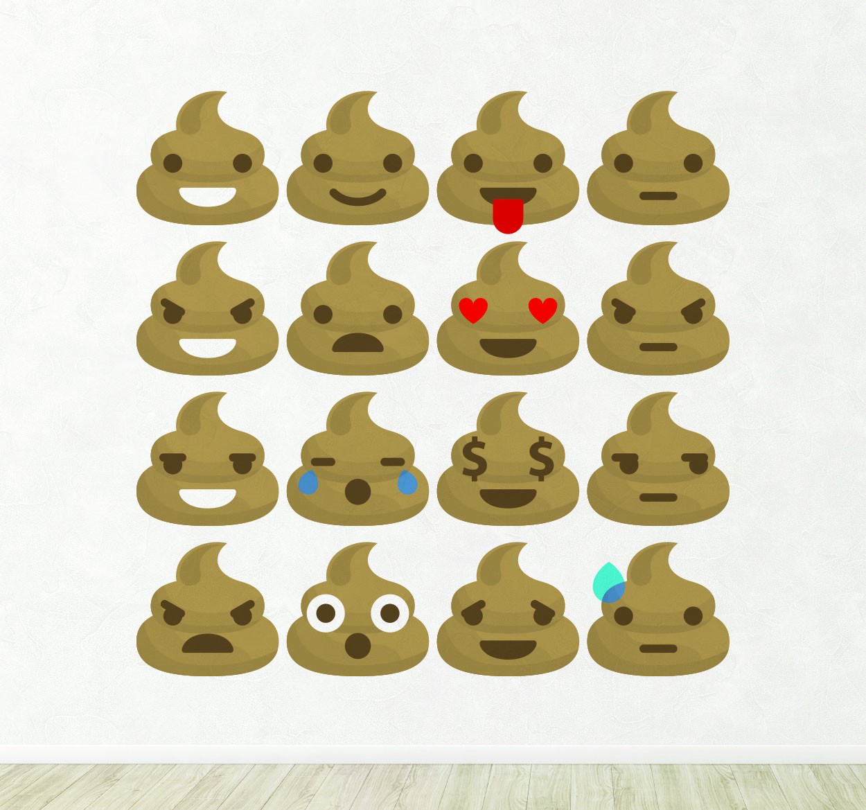 Tenstickers Whatsapp emoticons drollen smileys