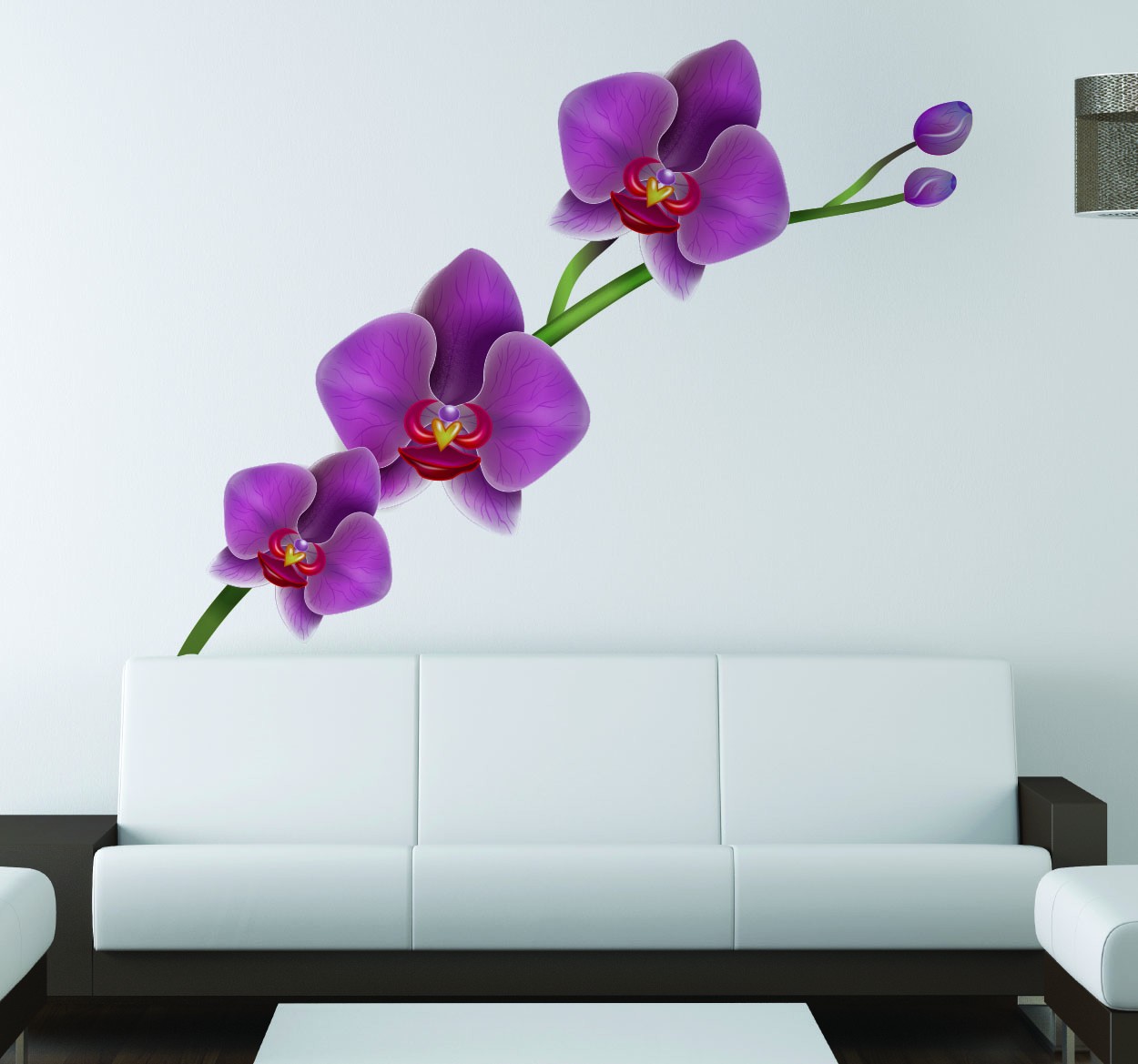 Tenstickers Orchidee Muursticker