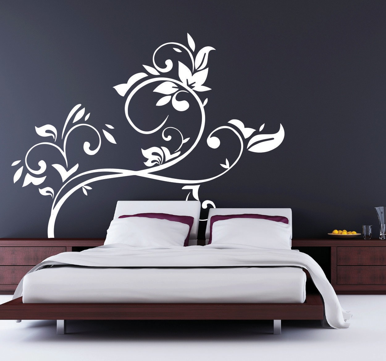 Tenstickers Decoratieve Muursticker Bloemen