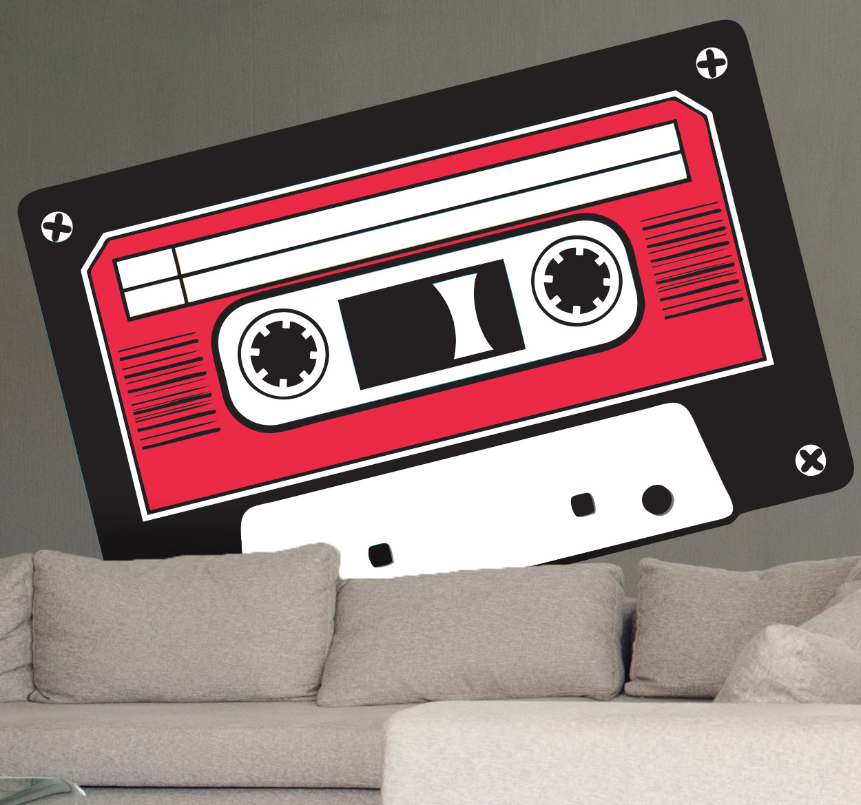 Tenstickers Sticker afbeelding cassette