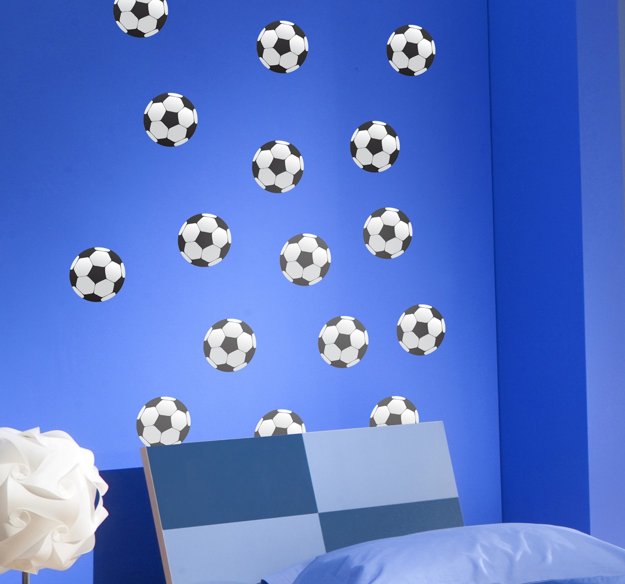 Wandtattoo Fußball mehrere Fußbälle