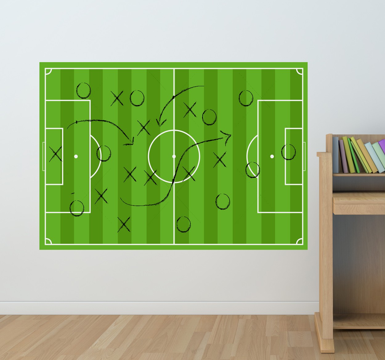 Wandtattoo Fußball Taktik