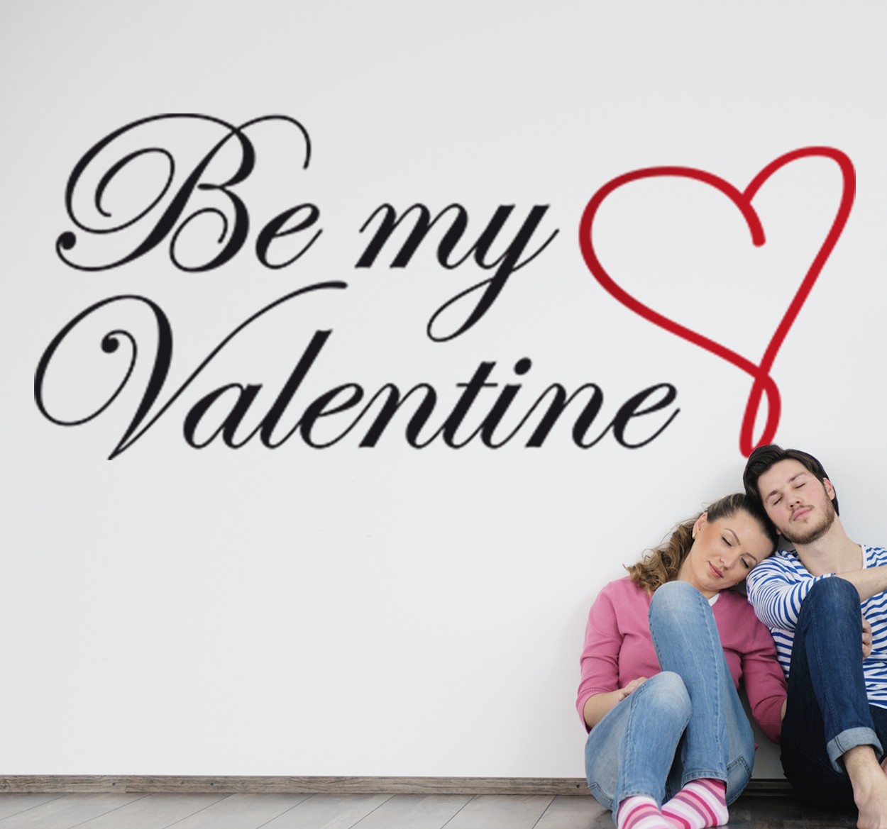 Tenstickers Be My Valentine Muursticker