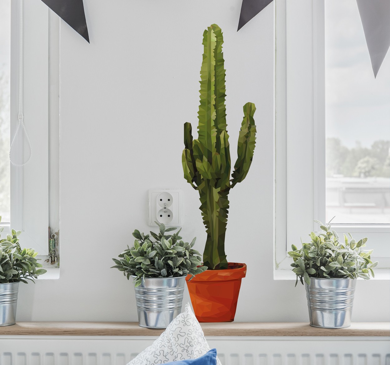 Tenstickers Decoratieve Muursticker Cactus