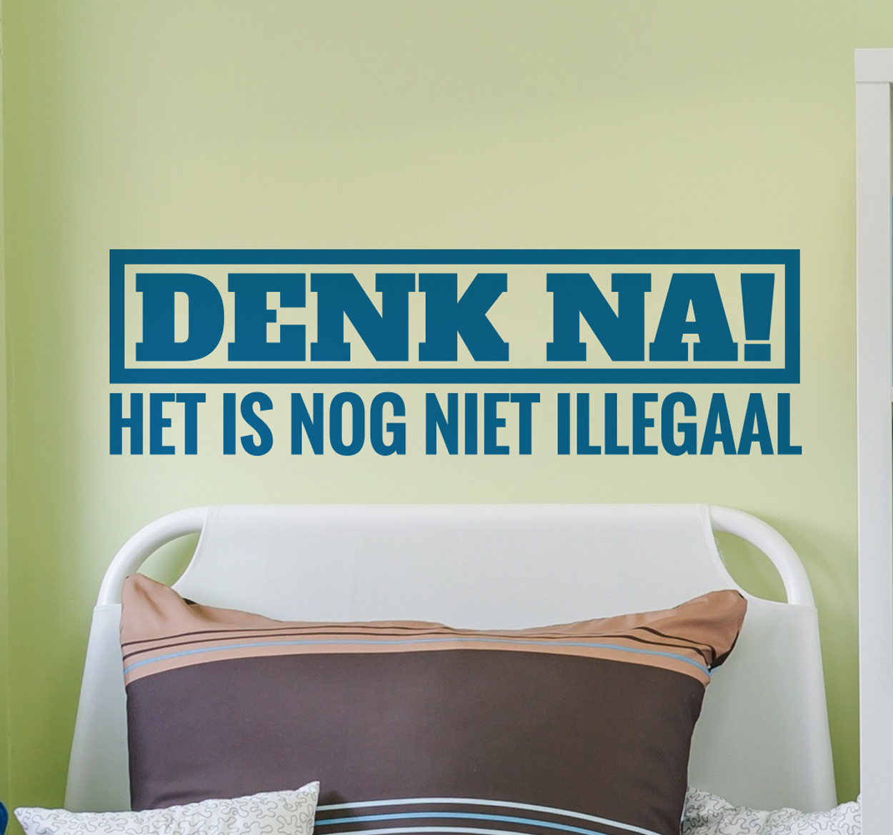 Tenstickers Denk Na Muursticker