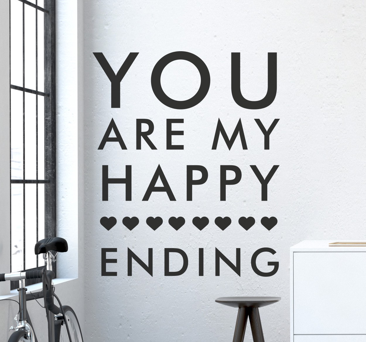 Tenstickers You Are My Happy Ending Muursticker