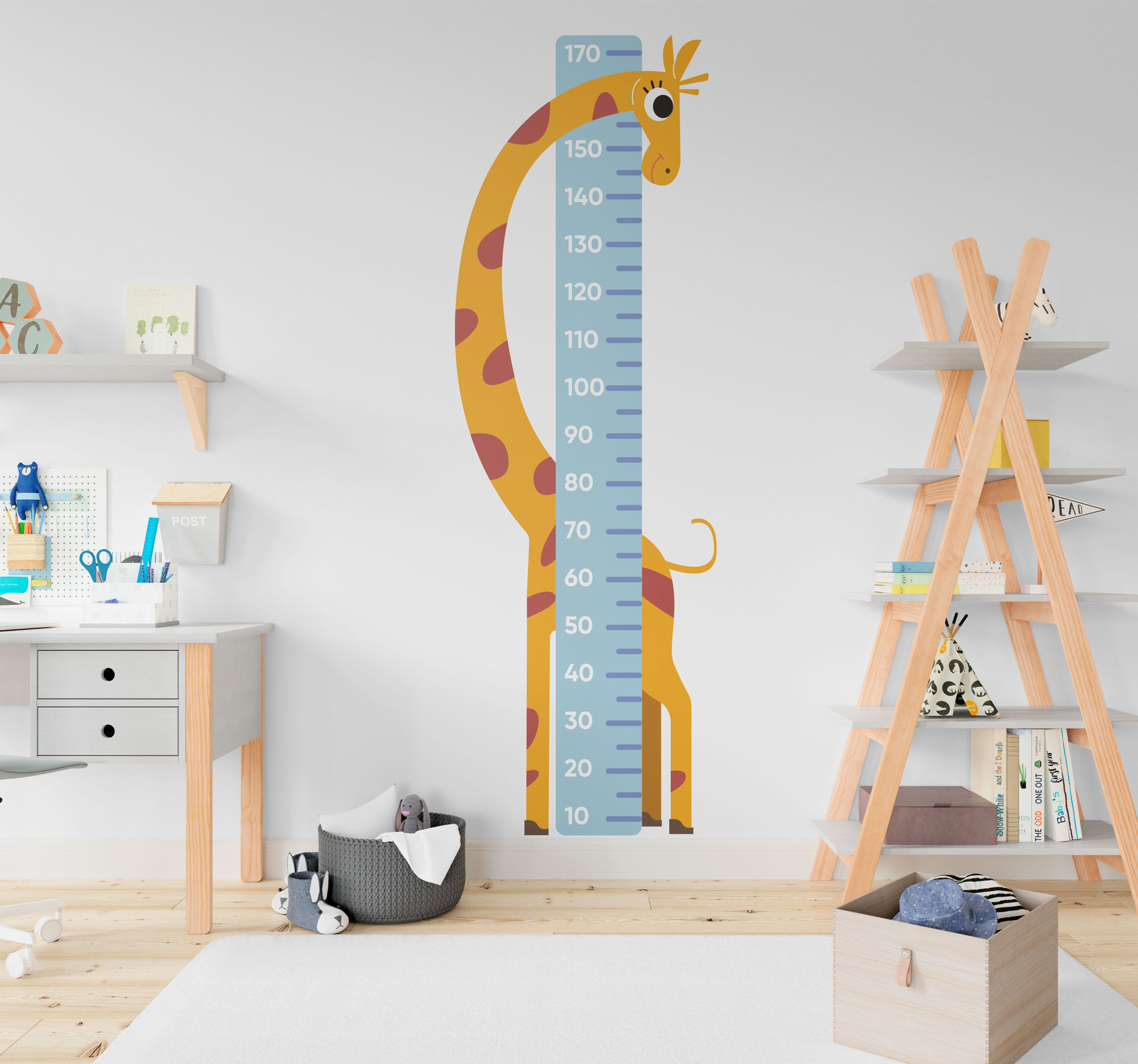 Tenstickers Giraffe groeimeter muursticker