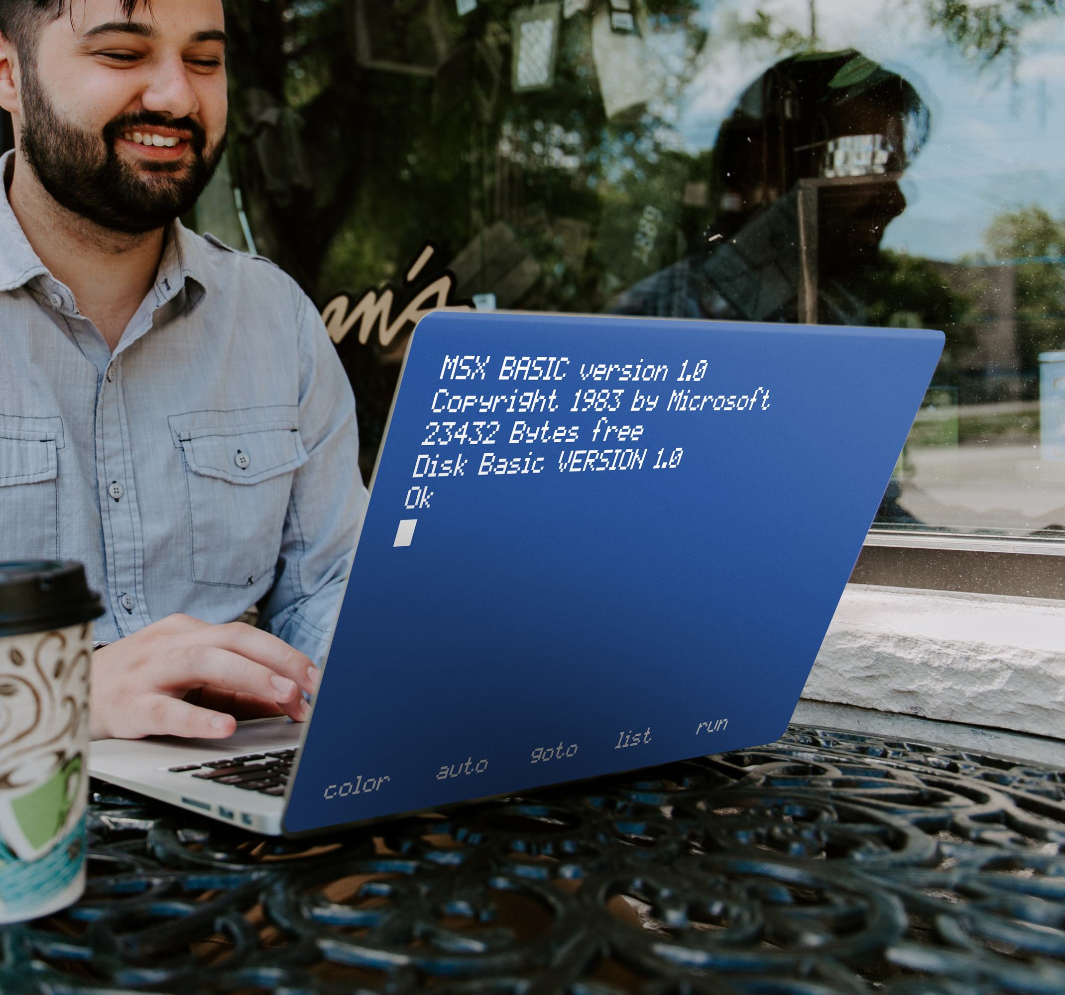 Adesivo per personal computer con MSX