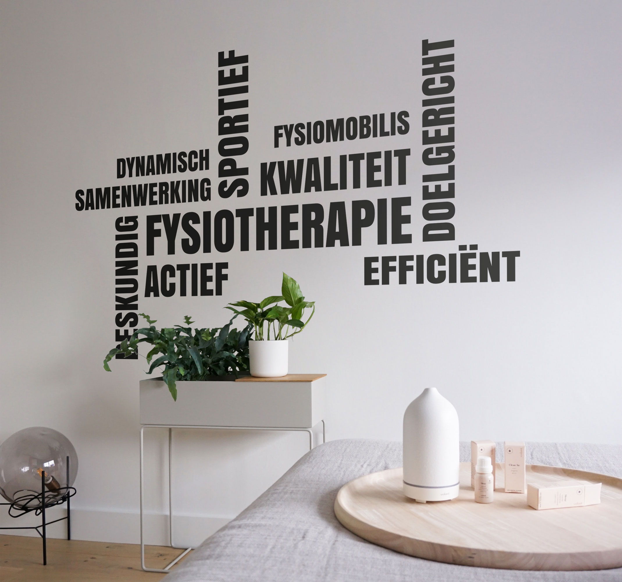 Tenstickers Fysiotherapeutische concepten Muursticker tekst