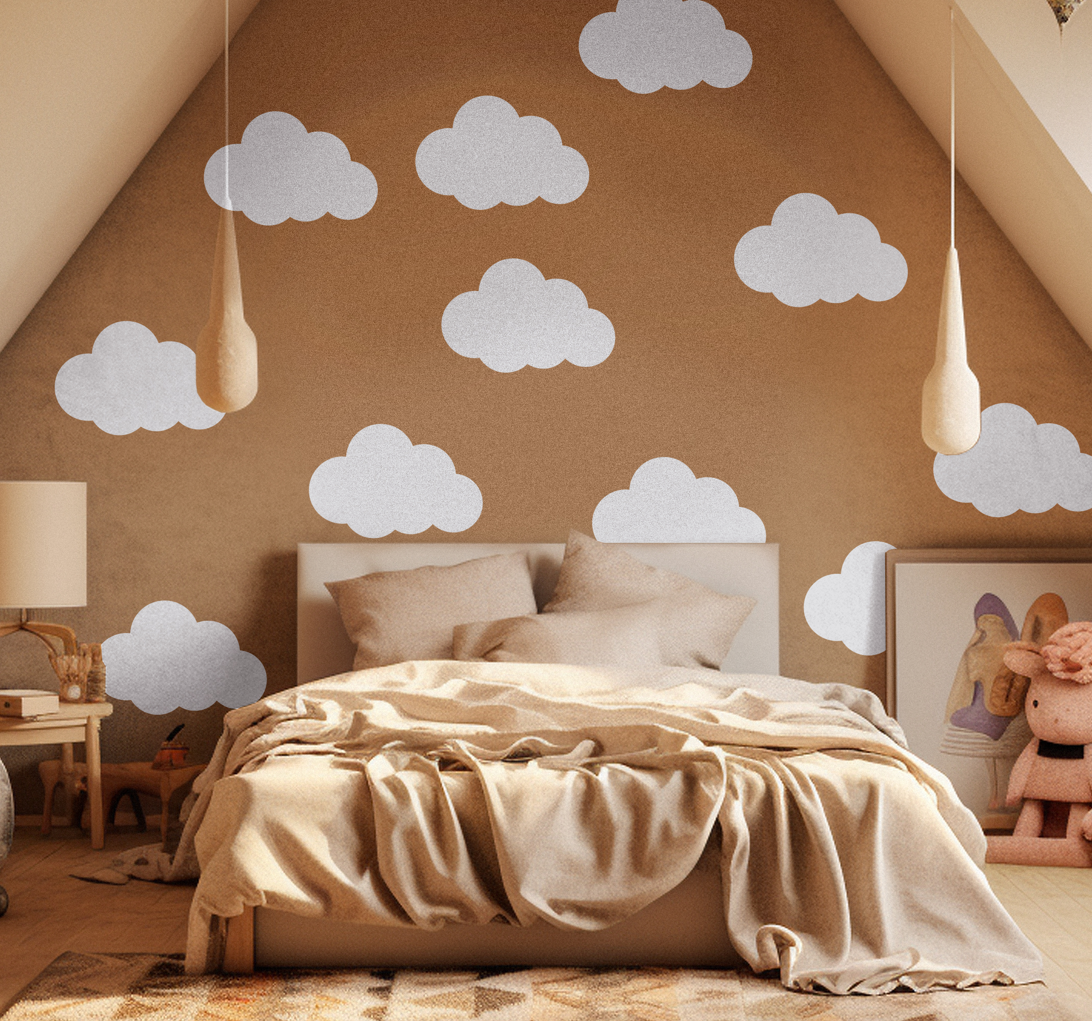 Tenstickers Wolken Muursticker kinderkamer