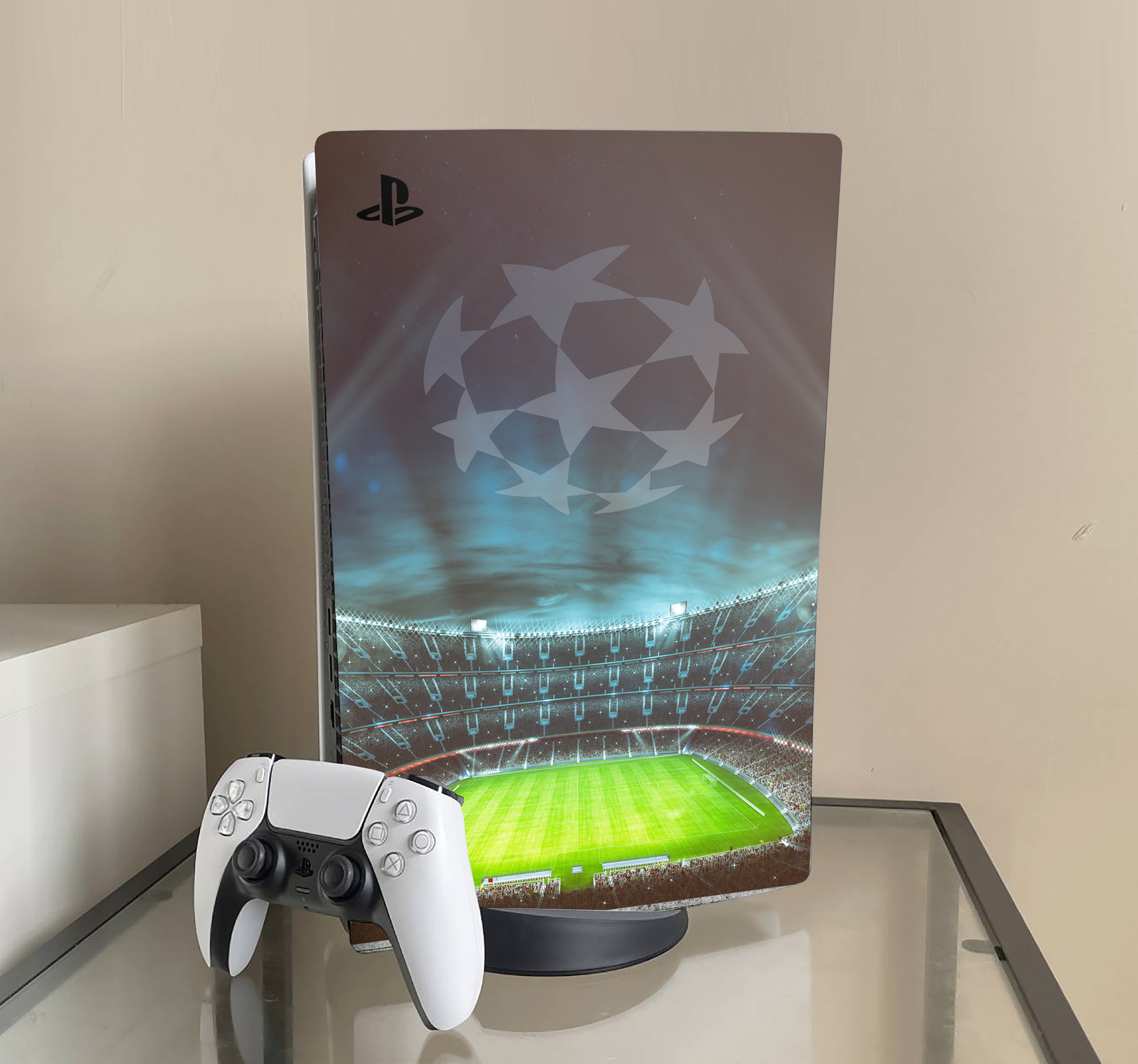 Adesivo Ps5 stadio di calcio dei campioni