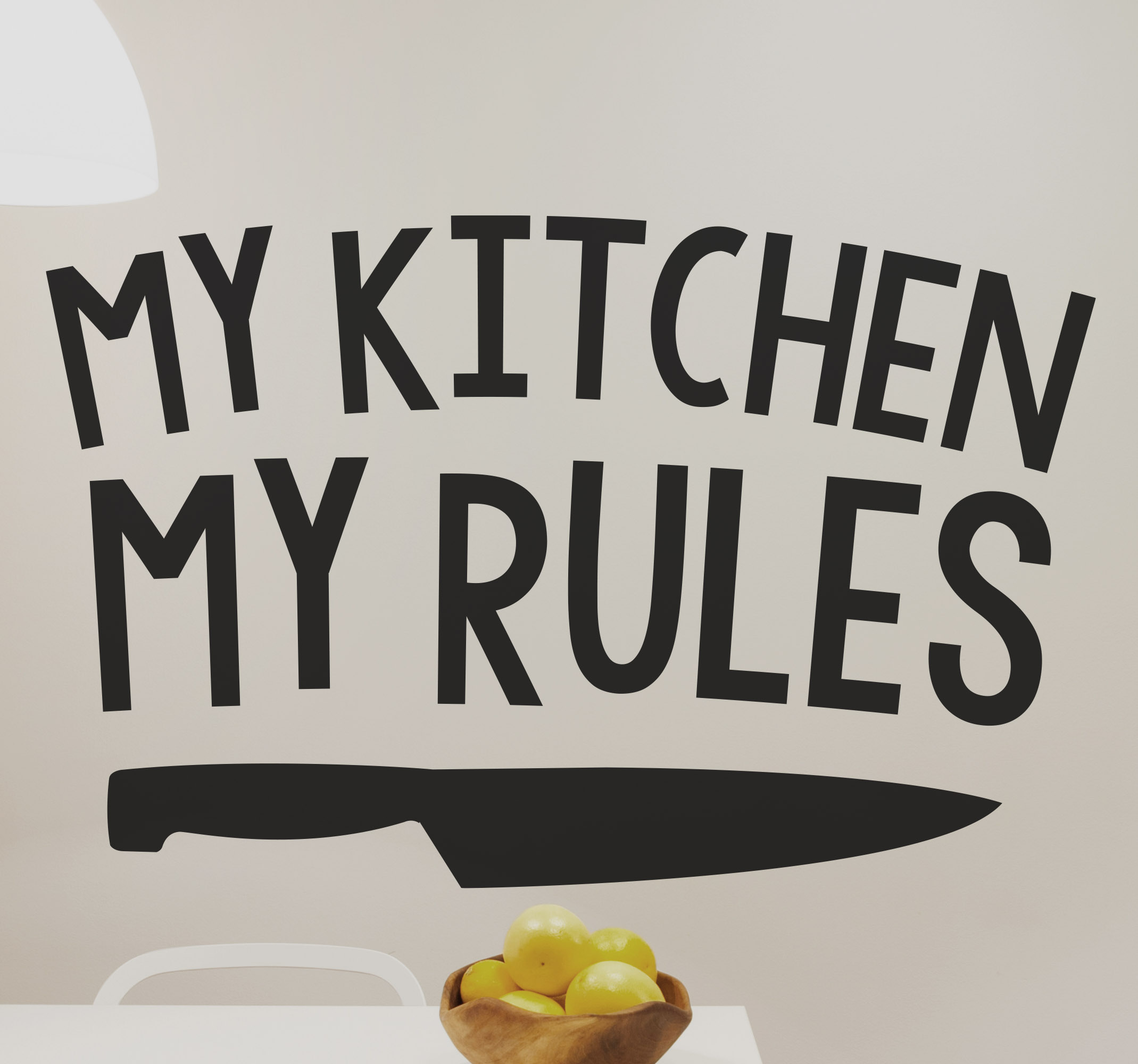 Adesivo cucina kitchen rules
