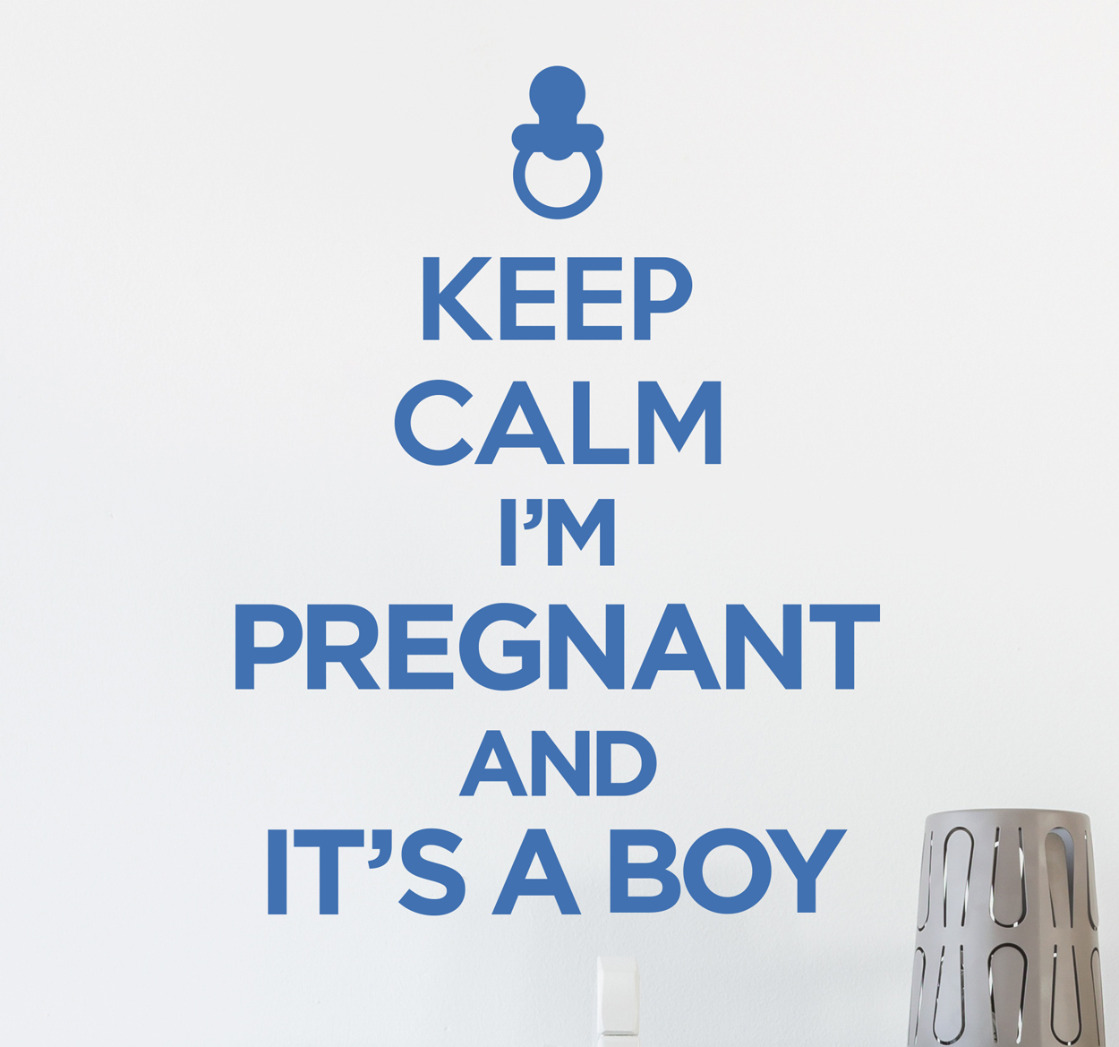 Muursticker Keep Calm It´s A Boy