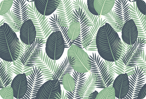 Laptop sticker Jungle vegetatie