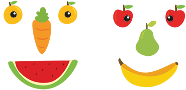 Vinil Decorativo Fruta Divertida - TenStickers