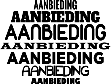 Muursticker tekst lettertype aanbieding - TenStickers