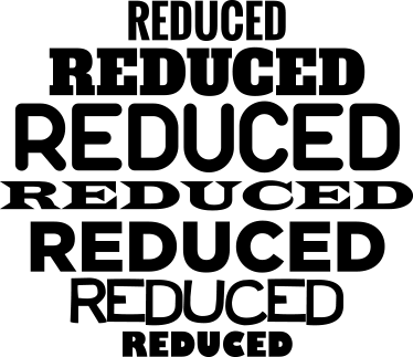 Reduced Sale Sticker - TenStickers