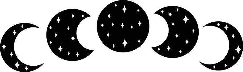 Wandtattoo Schlafzimmer mondphasen - TenStickers