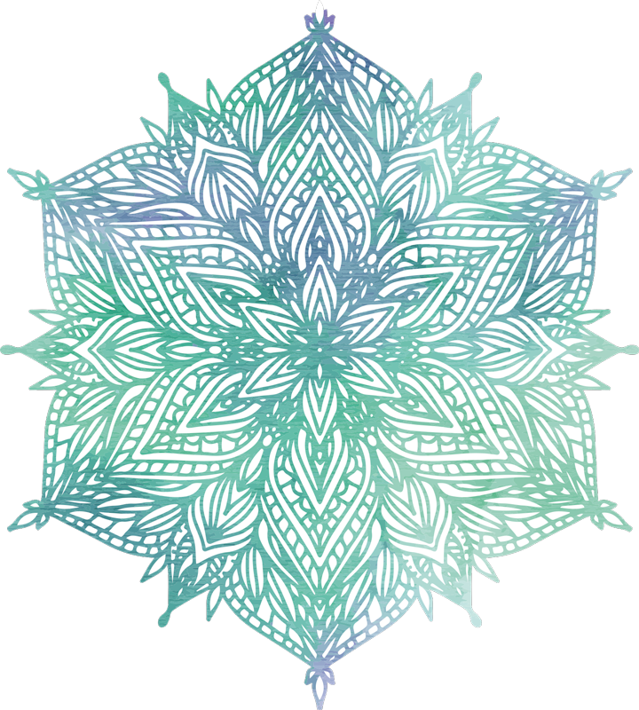 Wandtattoo Schlafzimmer türkises mandala - TenStickers