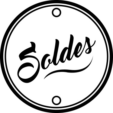 Sticker vitrine soldes rond - TenStickers