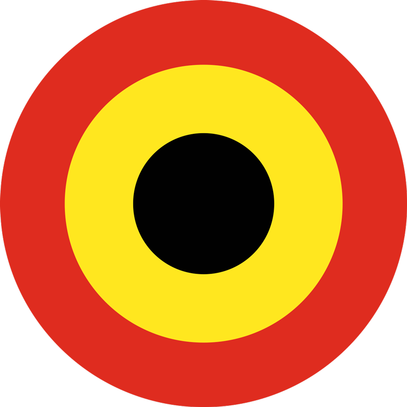 Belgische kokarde Auto sticker - TenStickers