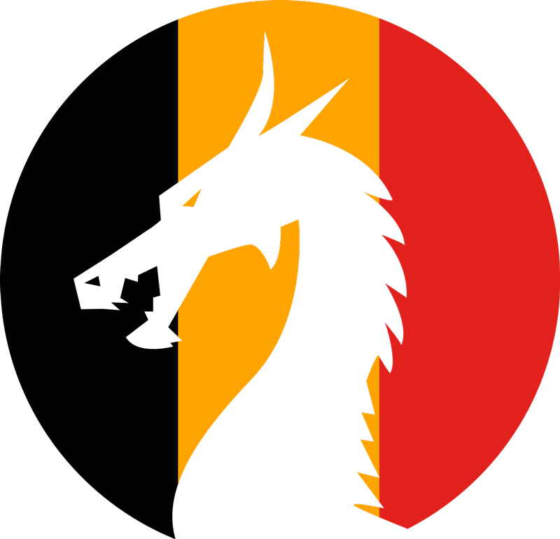 Draak belgië Auto sticker - TenStickers