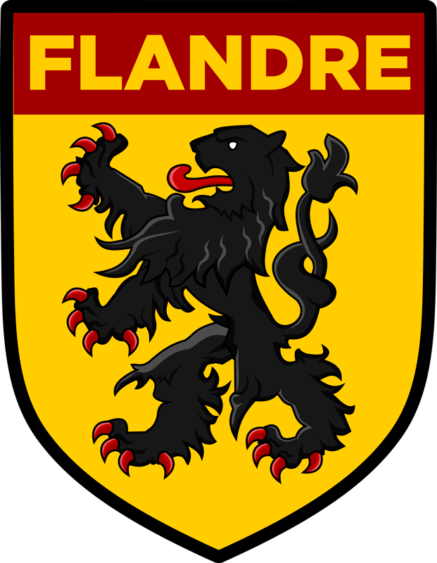 Wapen van vlaanderen Auto sticker - TenStickers