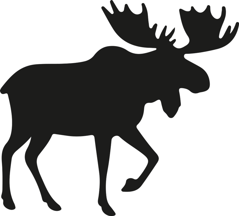 Autocollant voiture conception d'élan - TenStickers