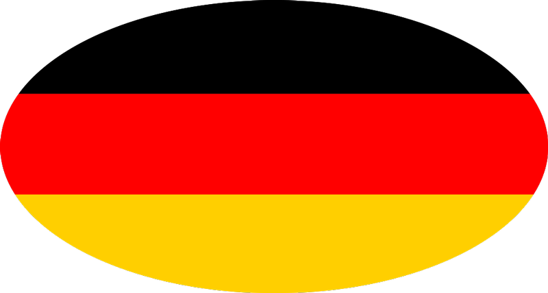 Autoaufkleber deutsche runde flagge - TenStickers