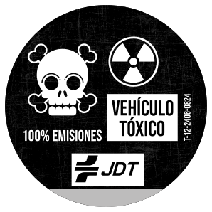 Pegatina para coche original tóxico divertida - TenVinilo