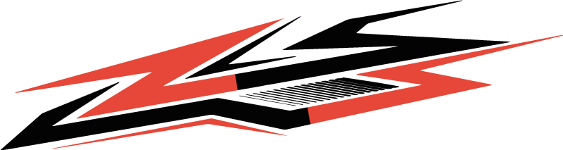 Two-tone racing style car sticker - TenStickers