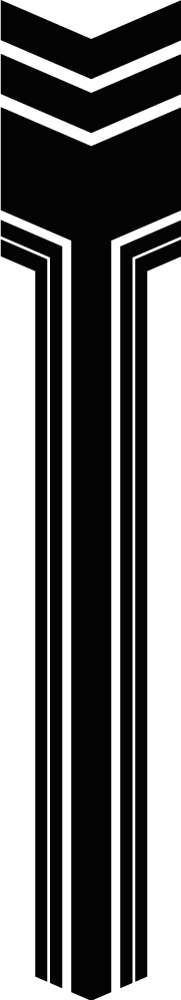 자동차 용 스티커 화살표가 있는 줄무늬 - TenStickers