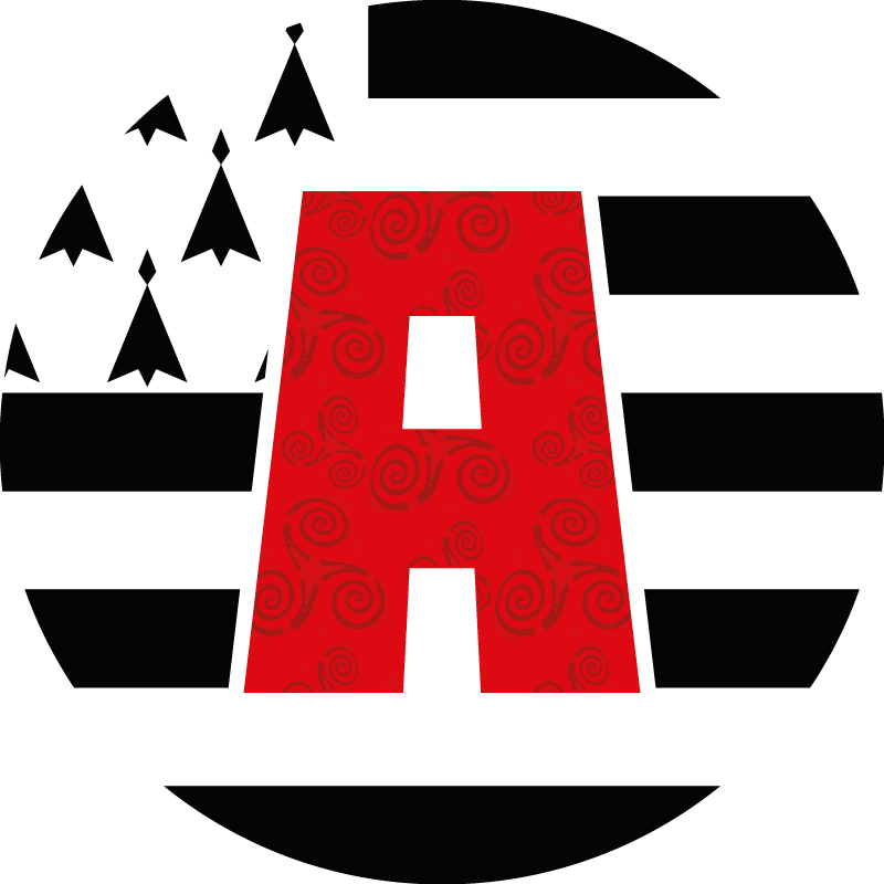 Sticker voiture apprenti avec drapeau breton - TenStickers