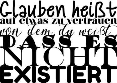 Wandtattoo Glauben heißt... - TenStickers