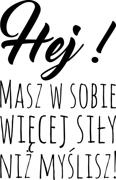 Naklejka dekoracyjna Masz siłę - TenStickers