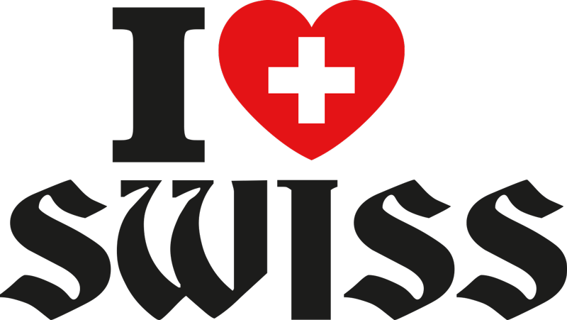 Autoaufkleber I love swiss - TenStickers
