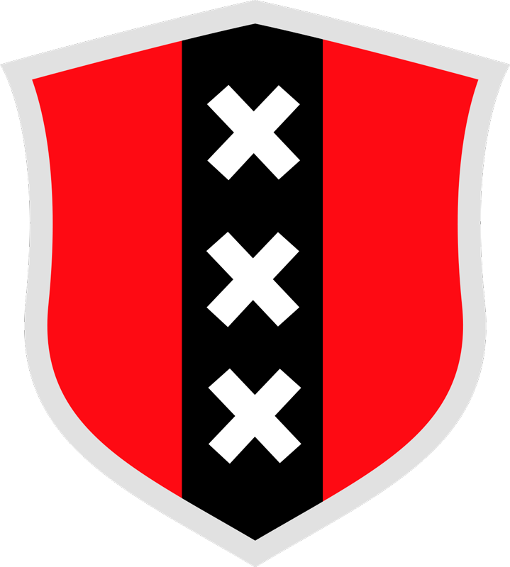 Amsterdams schild autosticker - TenStickers