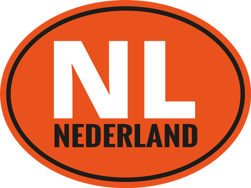 nederland oranje bord autosticker - TenStickers
