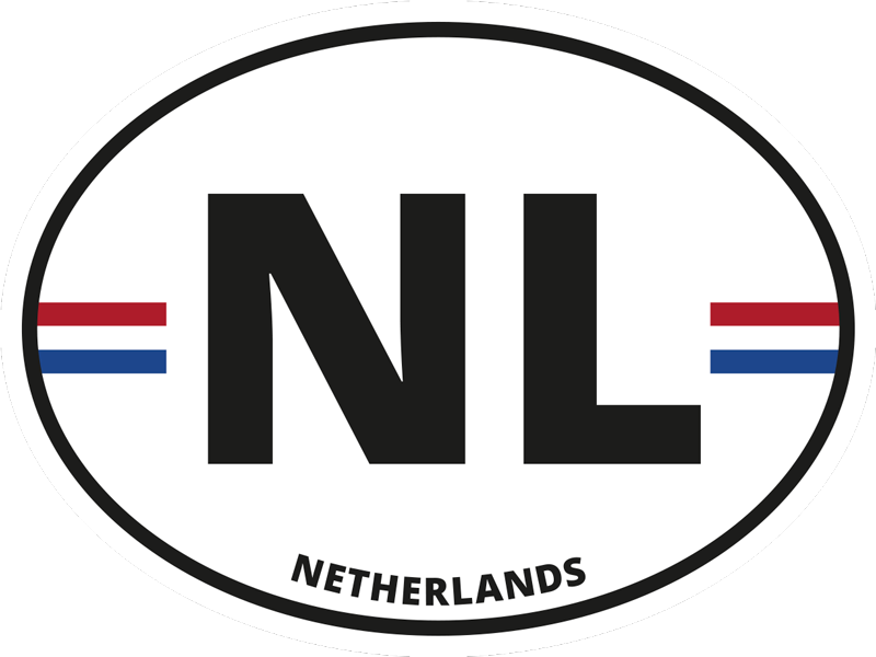 Nederlands teken autosticker - TenStickers