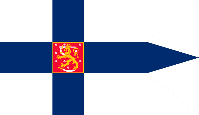 Suomen armeijan lippu autotarra - Tenstickers