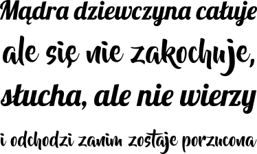 Naklejka cytat Marilyn Monroe Mądra dziewczyna - TenStickers