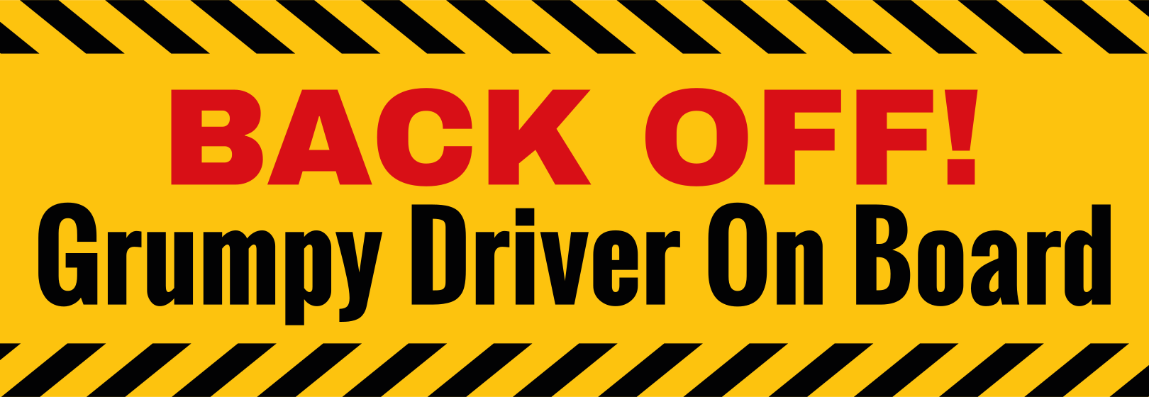 Back off funny car sticker - TenStickers