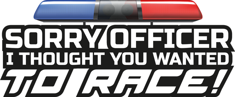 Sorry officer sign car sticker - TenStickers