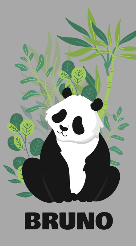 Vinilo para cristales panda personalizado - TenVinilo