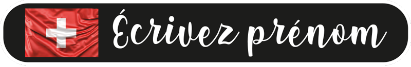 Autocollant vélo boîte avec nom et drapeau - TenStickers